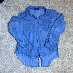 Soft Button Up Jean Shirt